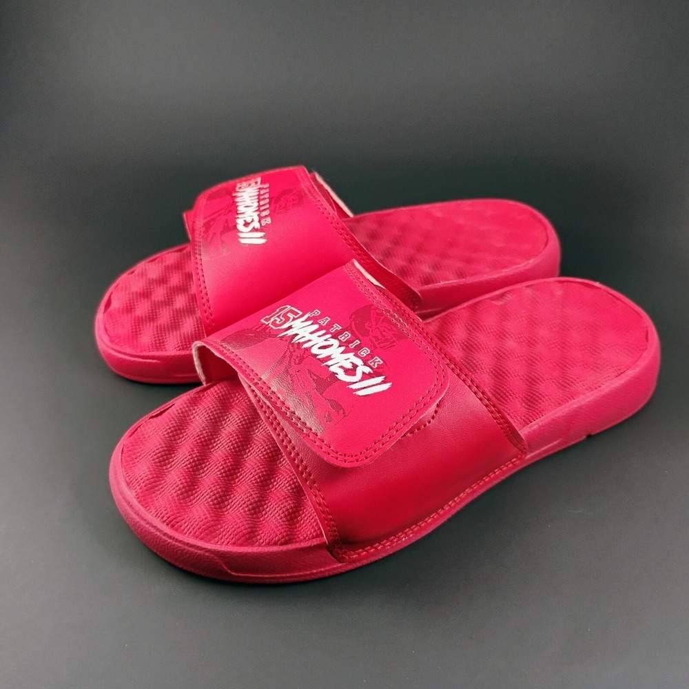 Youth ISlide Patrick Mahomes‎ New Slide Sandals Size 4 Kansas City Chiefs NFL